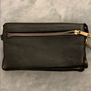 Depeche leather wallet, black.